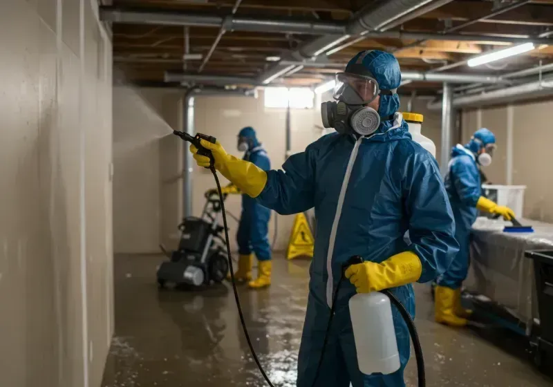 Basement Sanitization and Antimicrobial Treatment process in Floral City, FL